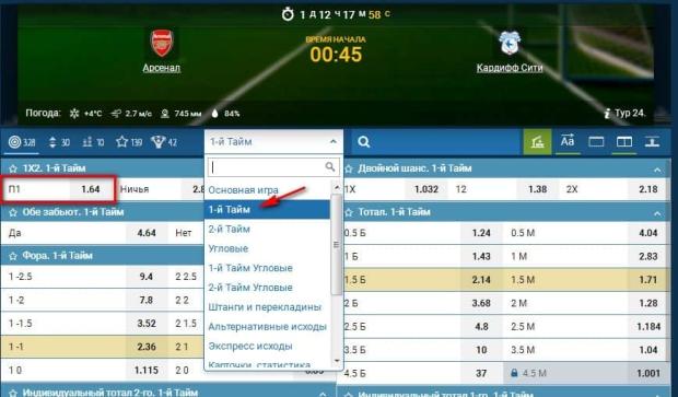 п1 в ставках