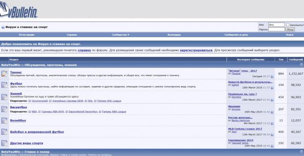ставки на спорт форум обсуждение