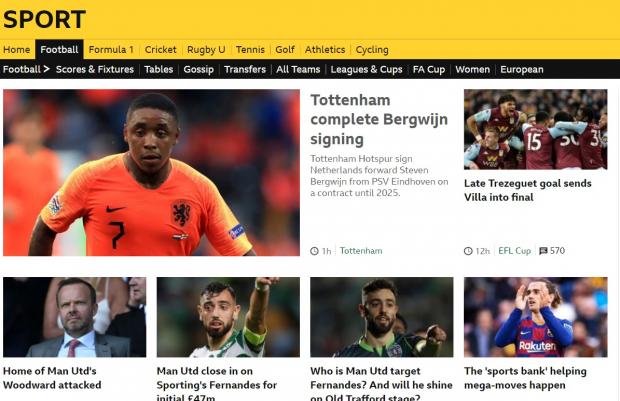 bbc sport футбол