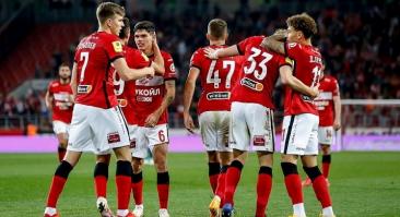 «Спартак» обыгрывает «Краснодар» после первого тайма 2:0
