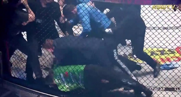 Видео массовых беспорядков на турнире ACA 118, не помогла даже Росгвардия