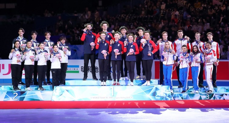 Россия лидирует после первого дня командного чемпионата мира по фигурному катанию