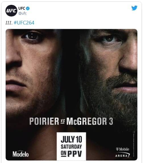 UFC опубликовал постер к бою между Макгрегором и Порье