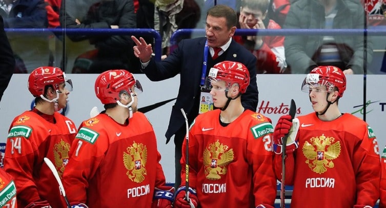 Тренер сборной России Брагин после разгрома британцев назвал принцип игры на ЧМ-2021 по хоккею