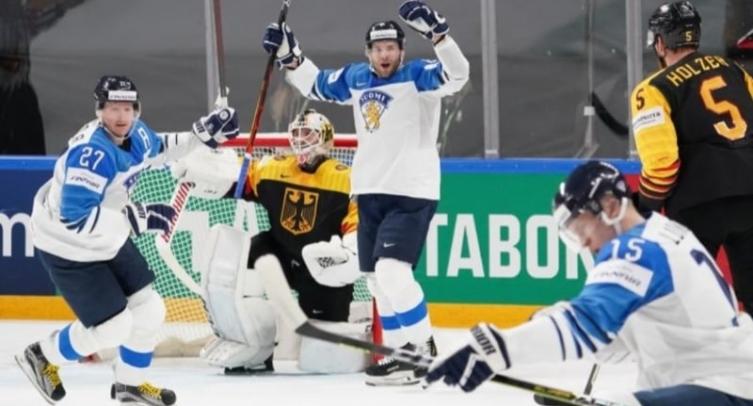 Финны одолели немцев и, как и на прошлом ЧМ по хоккею, в финале сыграют с Канадой