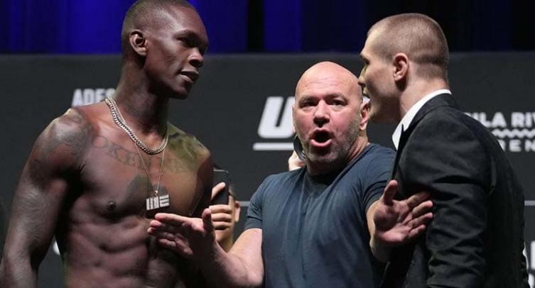 На церемонии дуэли взглядов UFC 263 случилось несколько заварушек