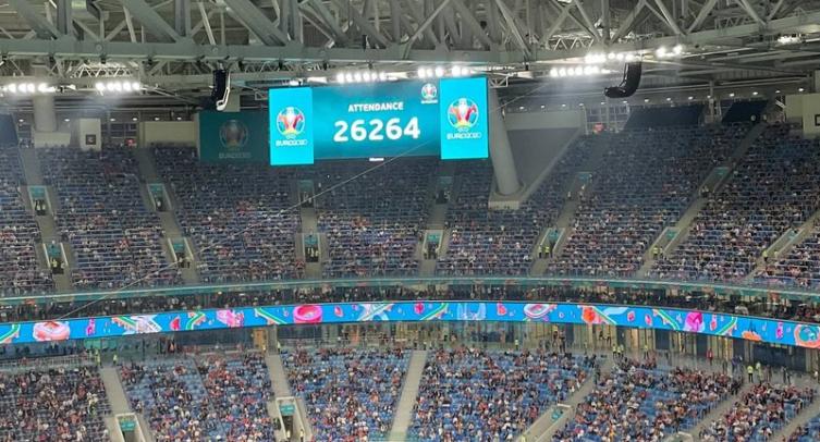 Матч Россия-Бельгия является самым посещаемым на Евро-2020