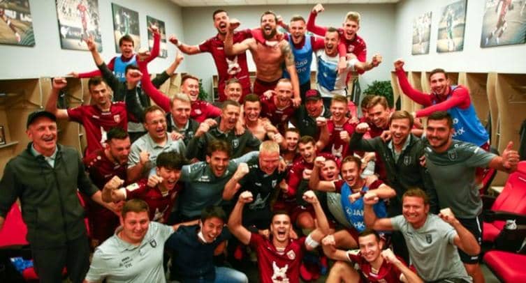 «Рубин» поделился фото из раздевалки после победы над «Спартаком»
