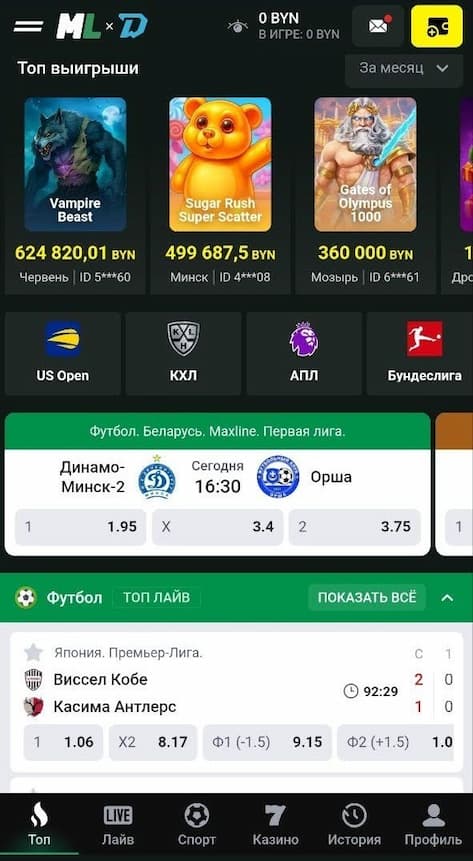 Макслайн приложение