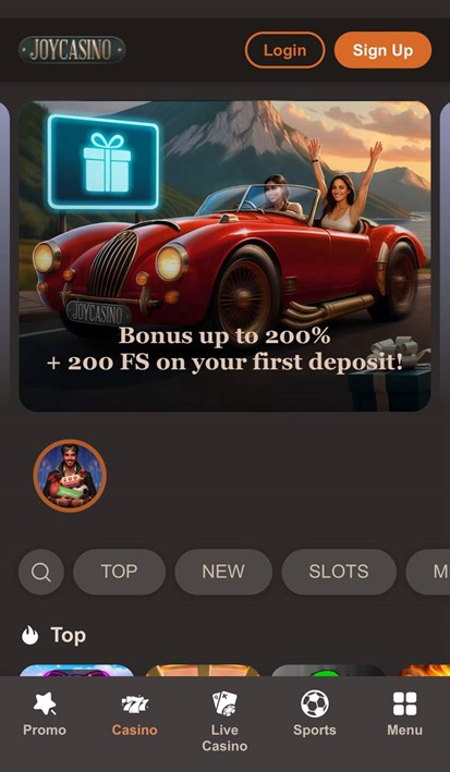 JOYCASINO с бонусом 200% на первый депозит