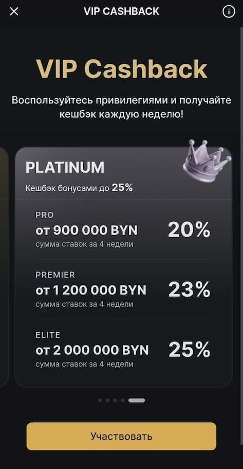 программы лояльности Fonbet
