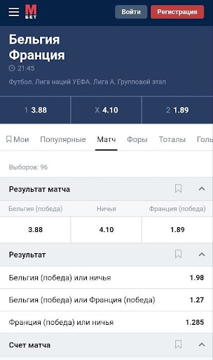 По коэффициентам и марже