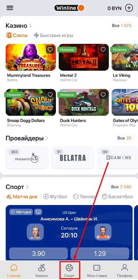 Сделайте ставки на спорт Винлайн