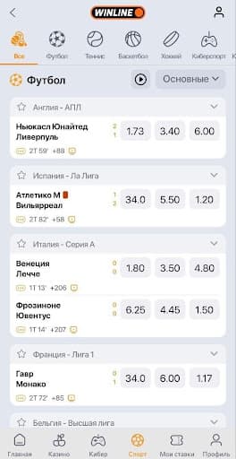 Роспись линии Винлайн