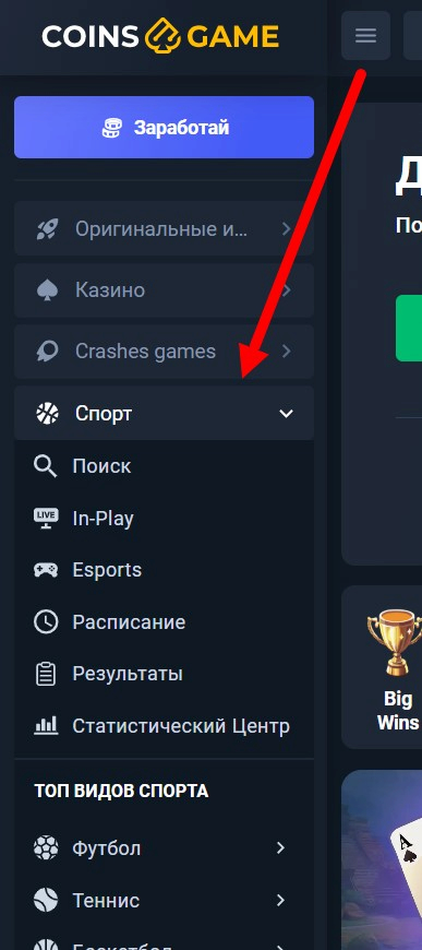 Раздел «Спорт»