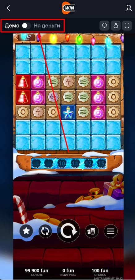 Демо режим на Винлайн