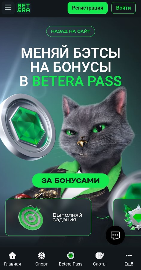 Программа лояльности Betera Pass в букмекерской конторе