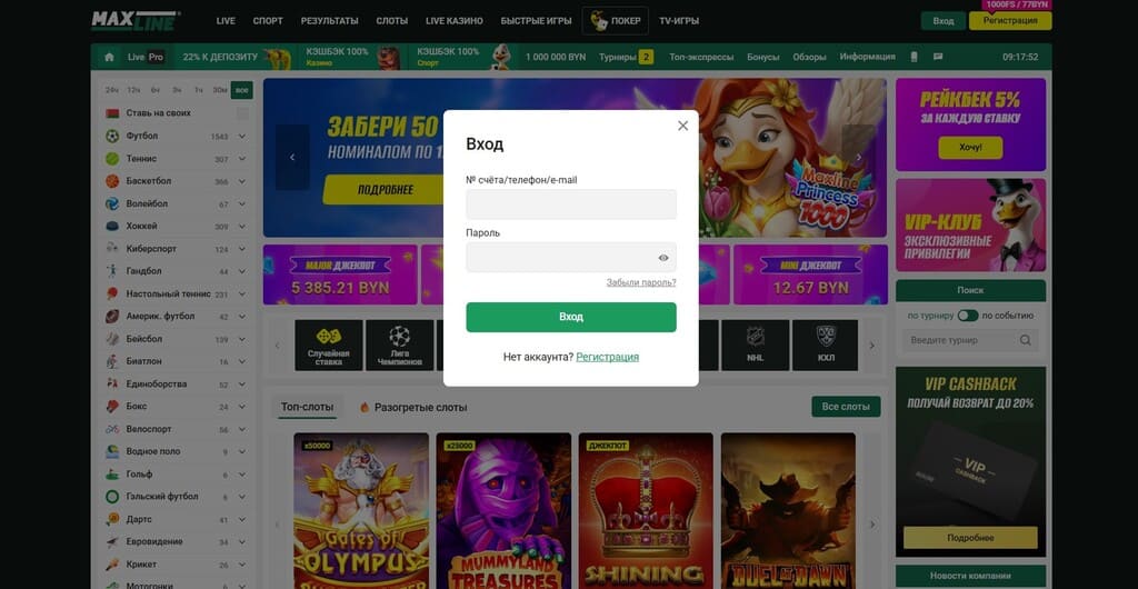 Вход в личный кабинет Макслайн